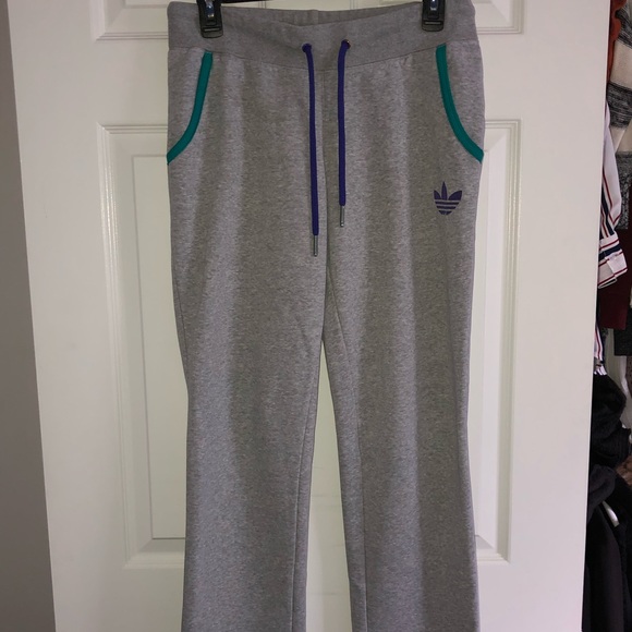 grey adidas sweatpants womens